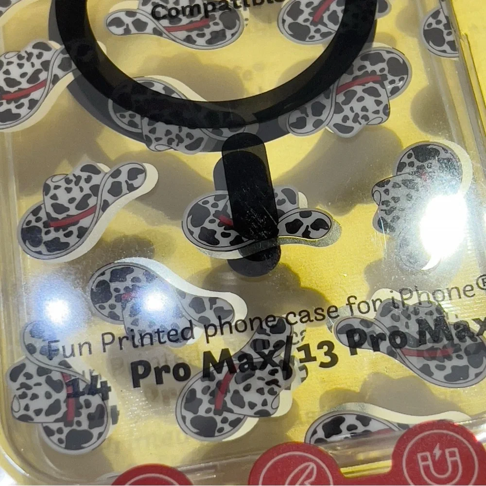 Happy Gear MagSafe Cow Print Cowboy Hat iPhone 14 & 13 Pro Max Case NOB